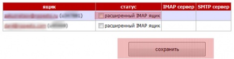 раширенный IMAP ящик